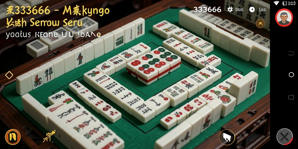 Gameplay Mahjong seru di aplikasi 333666.