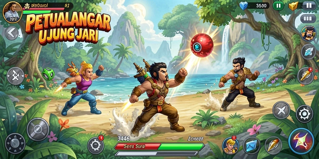 Screenshot gameplay 3446 yang menunjukkan aksi seru dan menantang.