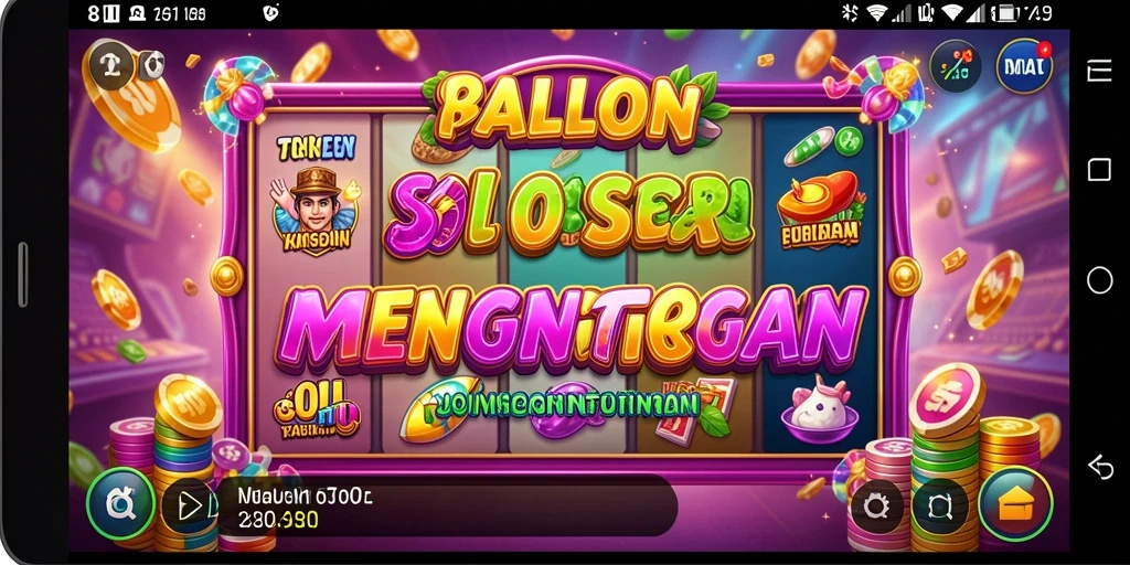Tampilan gameplay seru dari 8II dengan berbagai tema slot.