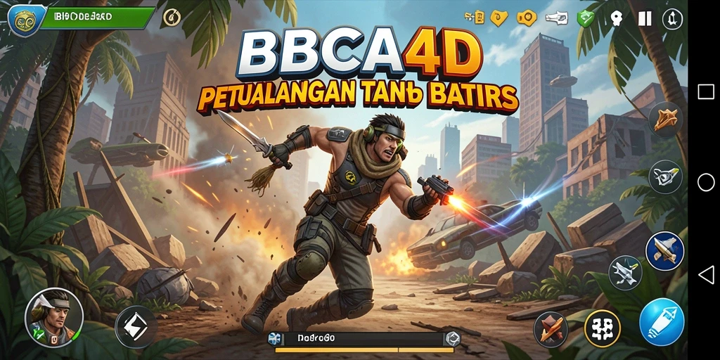 Screenshot menunjukkan aksi mendebarkan dalam game BBCA4D.