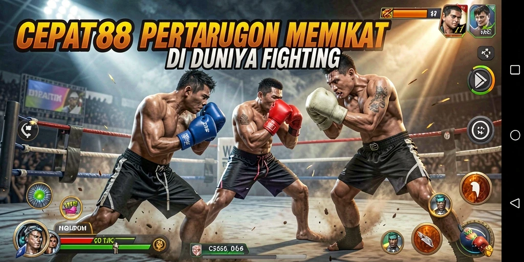 Gameplay seru dalam CEPAT88 yang memperlihatkan aksi pertarungan sengit.