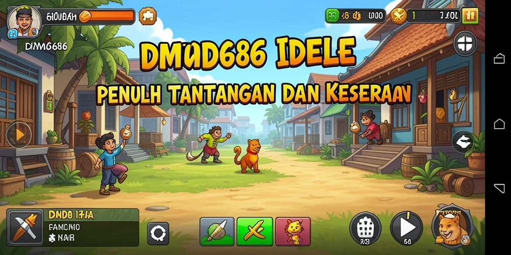 Screenshot DMD686 menunjukkan gameplay seru dengan karakter yang beraksi.