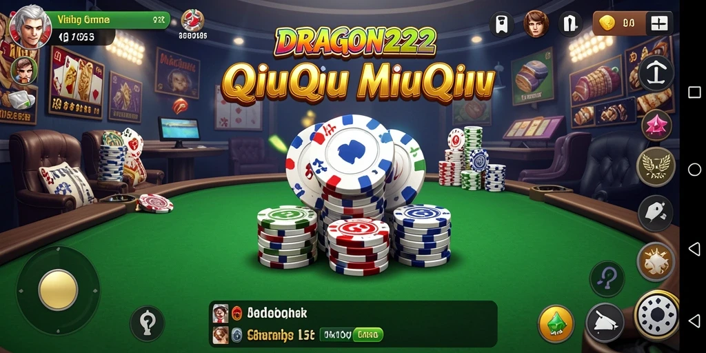 Screenshot game QiuQiu menampilkan aksi seru dalam DRAGON222.