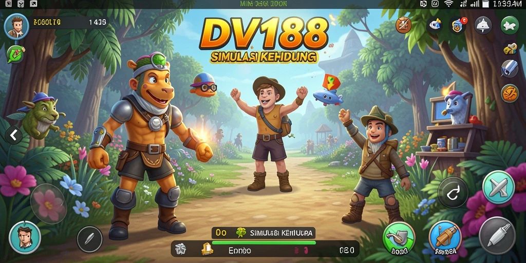 Tampilan menarik dari gameplay DV188 yang seru dan interaktif.