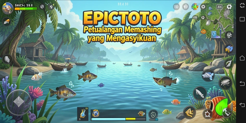 Grafis menarik dari gameplay memancing EPICTOTO