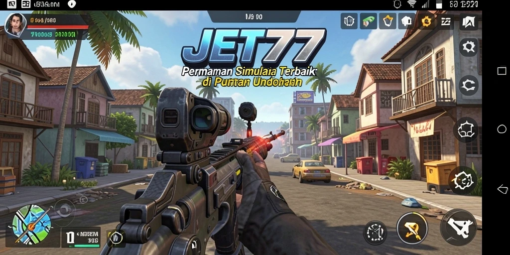 Tampilan gameplay JET77 yang menarik dan interaktif.