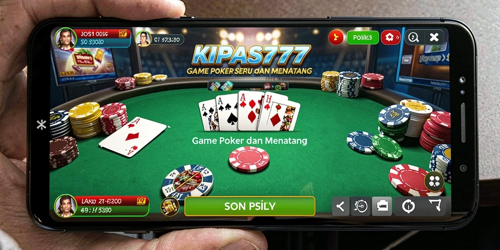 Tampilan gameplay KIPAS777 menampilkan aksi poker yang mendebarkan.