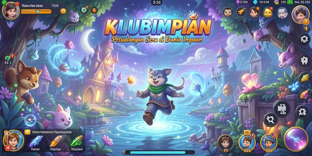 Tampilan gameplay KLUBIMPIAN yang menakjubkan dan penuh aksi.