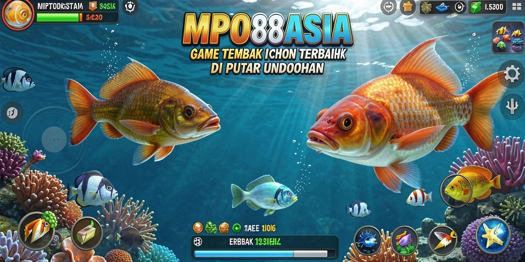 Tampilan gameplay seru dalam MPO88ASIA saat menembak ikan.