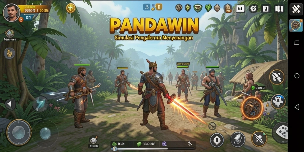 Screenshot gameplay menunjukkan pengalaman simulasi yang mendebarkan.