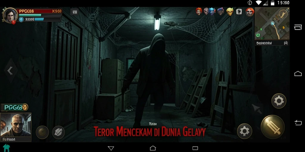 Tampilan gameplay PGG68 yang penuh dengan ketegangan dan horor.
