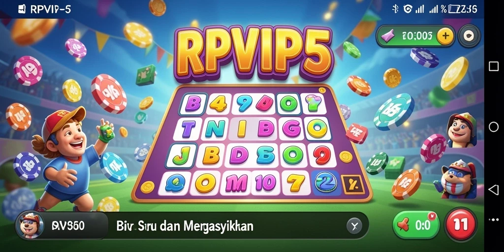 Tampilan permainan Bingo di RPVIP5 yang seru dan interaktif.
