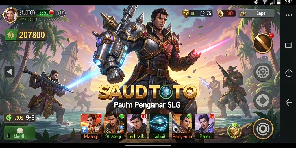 Tampilan gameplay SAUDITOTO yang penuh strategi dan aksi.