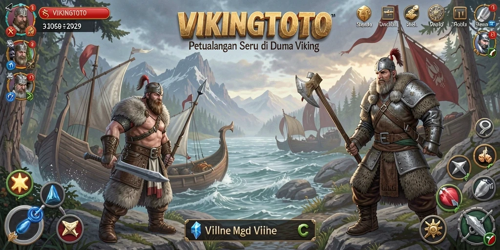 Tangkapan layar gameplay petualangan di VIKINGTOTO yang mendebarkan.