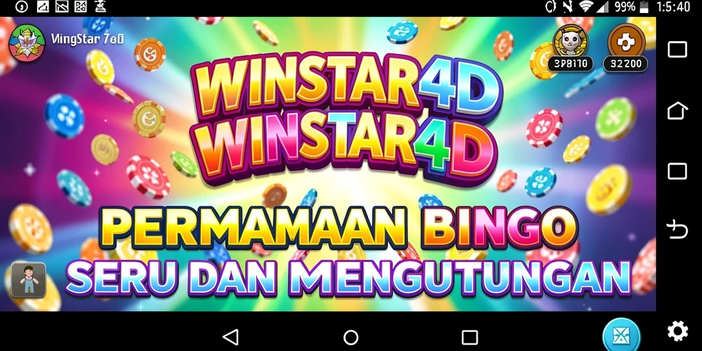 Tampilan gameplay seru di WINSTAR4D yang menampilkan momen menang.