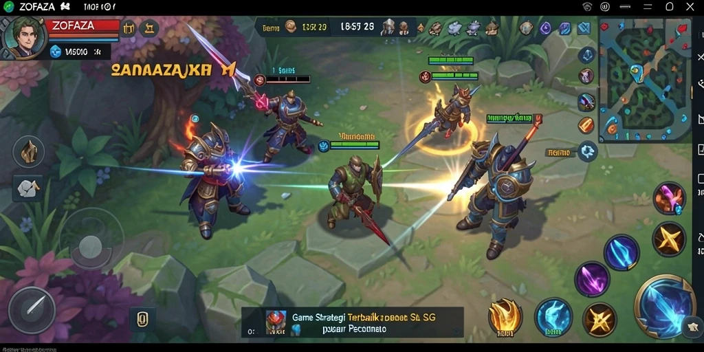Tampilan gameplay ZOFAZA yang seru dan menantang dalam genre SLG.